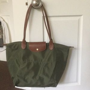 Green Longchamp Size Large